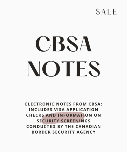 CBSA Notes